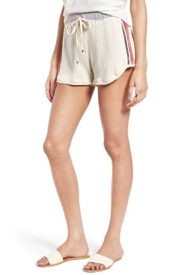 Women's Splendid High Waist Vintage Stripe Cotton Shorts