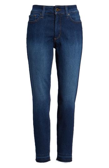 Women's Nydj Ami High Waist Release Hem Stretch Ankle Skinny Jeans - Blue