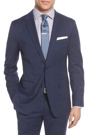 Men's Bonobos Trim Fit Stretch Wool Blazer R - Blue
