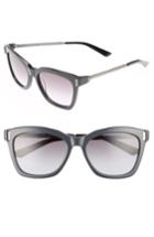 Women's Calvin Klein 55mm Square Sunglasses - Jet/ Black