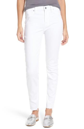 Women's 7 For All Mankind Raw Hem Skinny Jeans
