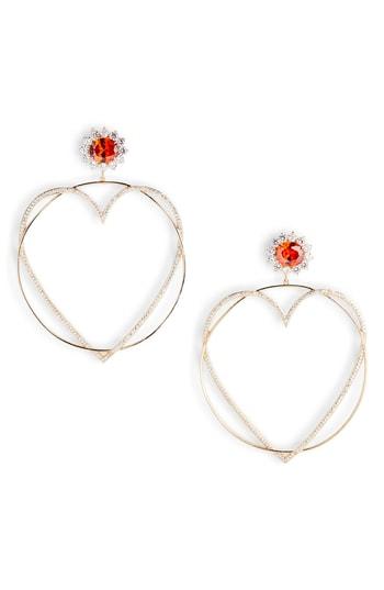 Women's Jiwinaia Locked Heart Hoop Earrings