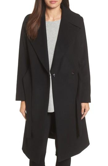Women's Trina Trina Turk Luna Wool Blend Wrap Coat