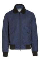 Men's Bonobos Faux Shearling Trim Bomber Jacket