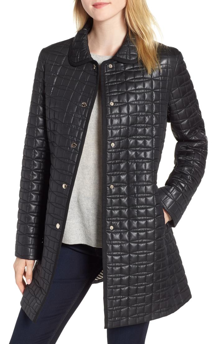 Women's Kate Spade New York Bow Quilted Coat