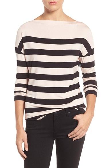 Women's Halogen Bateau Neck Top - Ivory
