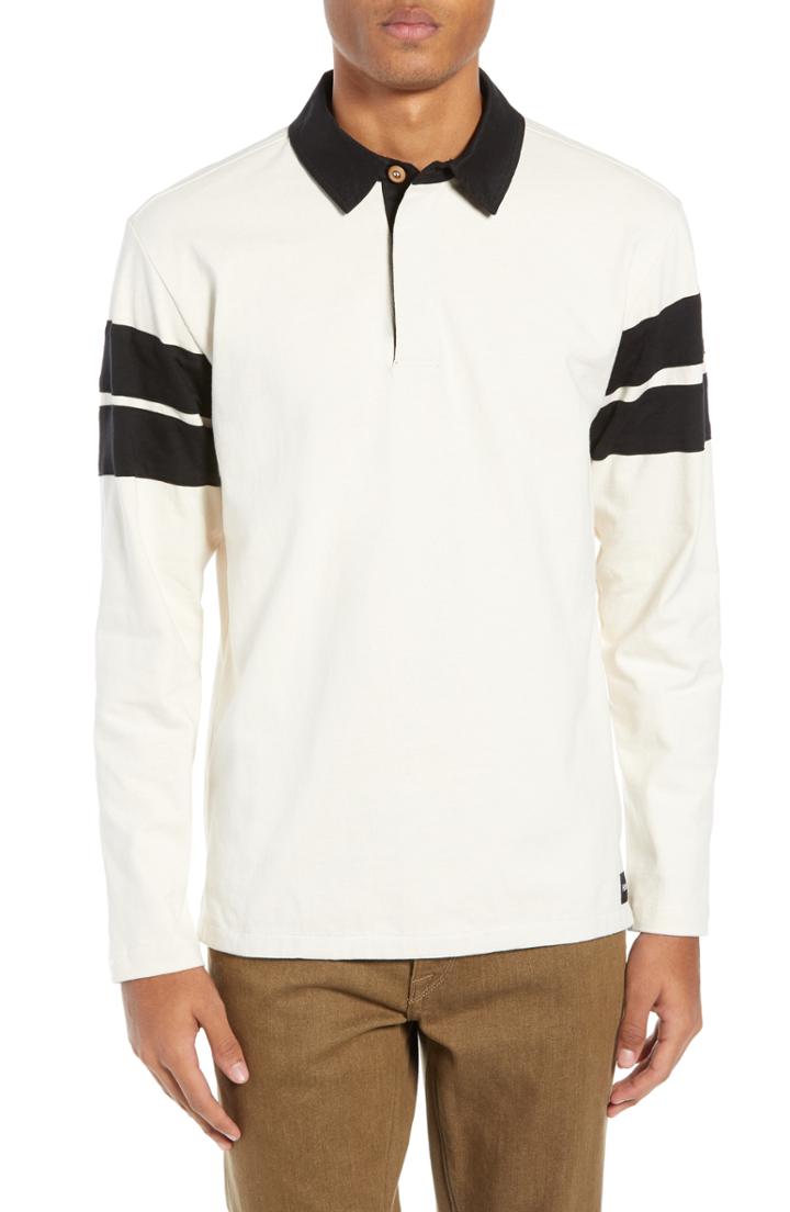 Men's Hurley Banded Rugby Shirt - Ivory