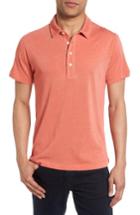 Men's Billy Reid Grant Trim Fit Polo, Size - Coral