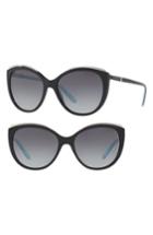 Women's Tiffany & Co. 56mm Gradient Cat Eye Sunglasses - Black Gradient