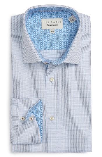 Men's Ted Baker London Wyatt Trim Fit Check Dress Shirt
