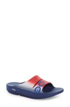 Women's Oofos Ooahh Sport Slide Sandal M - Red