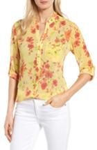Women's Kut From The Kloth Floral Print Blouse - Yellow