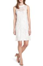 Women's Love, Fire High Neck Ladder Trim Dress - White