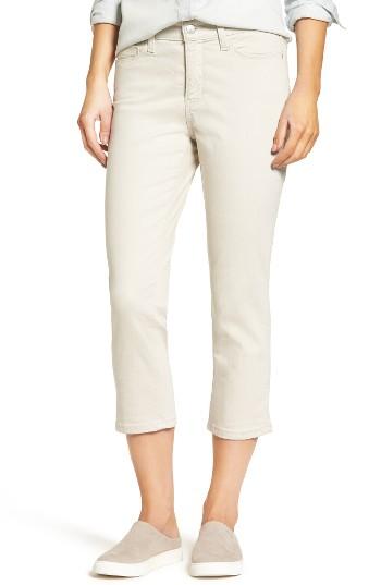 Women's Nydj Karen Stretch Capri Pants - Beige