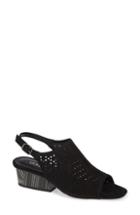 Women's Vaneli Candra Perforated Sandal .5 M - Black
