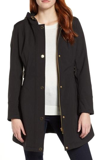 Women's Via Spiga Hooded Jacket - Black