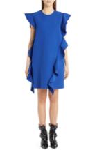 Women's Msgm Ruffle Dress Us / 42 It - Blue