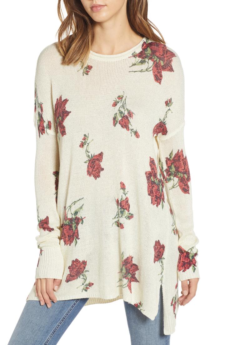 Women's Show Me Your Mumu Bonfire High/low Sweater - Ivory