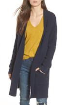 Women's Madewell Waffle Stitch Cardigan Sweater - Blue