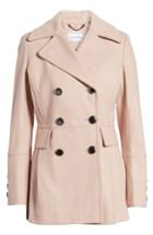 Women's Calvin Klein Double Breasted Wool Blend Peacoat
