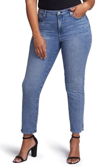 Women's Curves 360 By Nydj Slim Ankle Straight Leg Jeans - Blue
