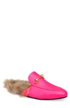 Men's Gucci Princetown Genuine Shearling Lined Mule Loafer Us / 7uk - Pink