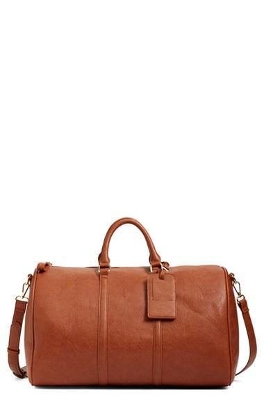 Sole Society 'cassidy' Faux Leather Duffel Bag -