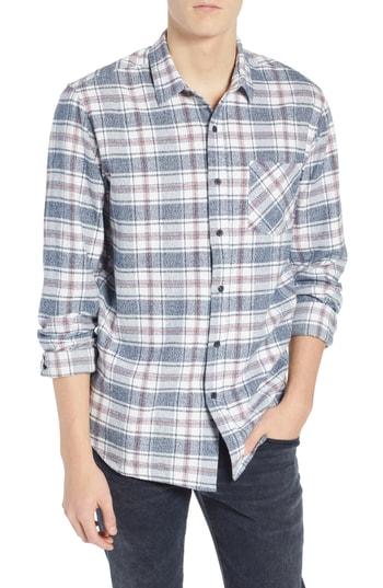 Men's Rip Curl Raven Plaid Woven Shirt - Ivory