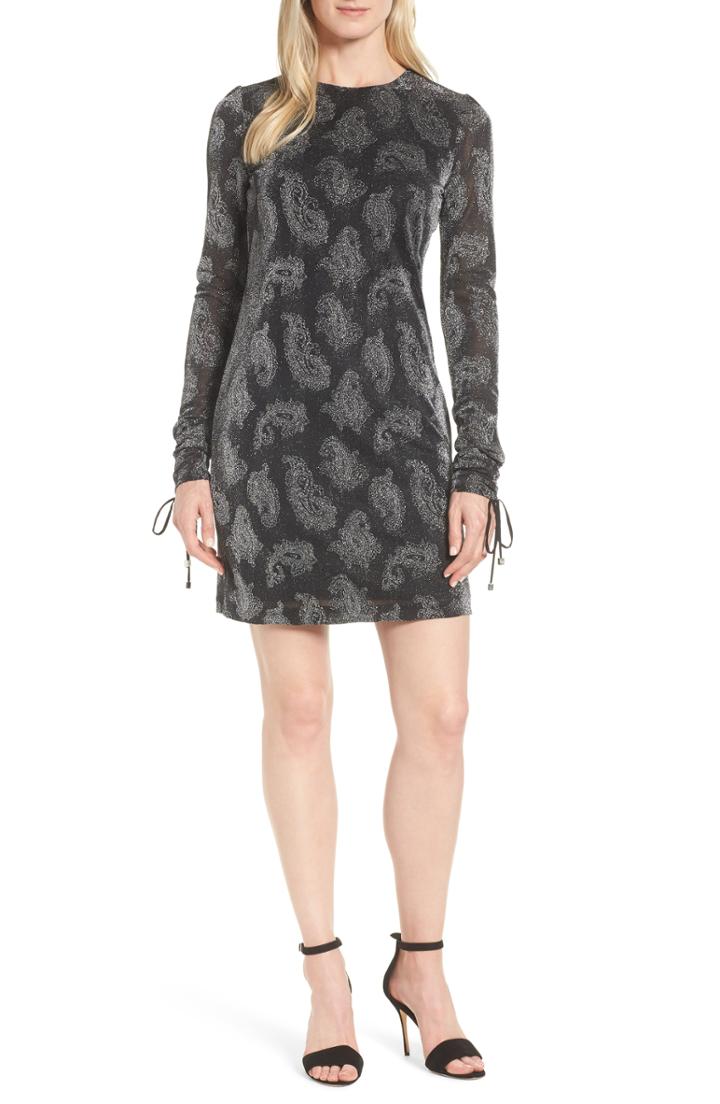 Women's Michael Michael Kors Metallic Paisley Shift Dress
