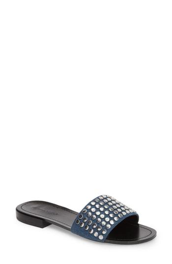 Women's Kendall + Kylie Kelsy Slide Sandal .5 M - Blue