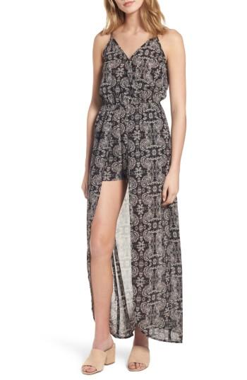 Women's Mimi Chica Maxi Romper - Black