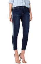 Women's Liverpool Abby Side Stripe Crop Skinny Jeans - Blue