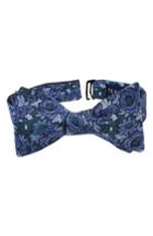 Men's Ted Baker London Botanical Silk Bow Tie, Size - Green