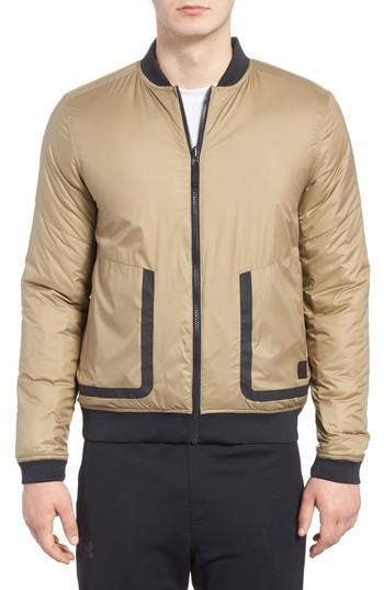 Men's Under Armour Sportstyle Reactor Reversible Bomber Jacket - Beige