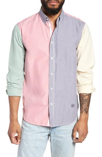 Men's Rag & Bone Tomlin Fit 2 Slim Fit Stripe Sport Shirt - White
