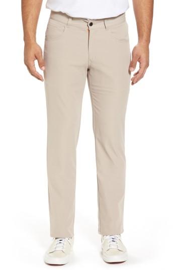 Men's Peter Millar Eb66 Performance Six-pocket Pants X 34 - Beige