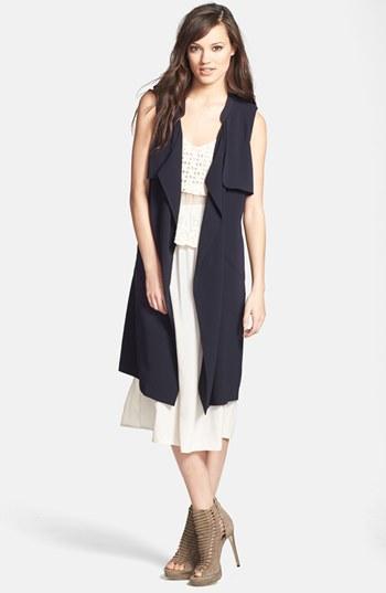 Astr Drape Front Trench Vest