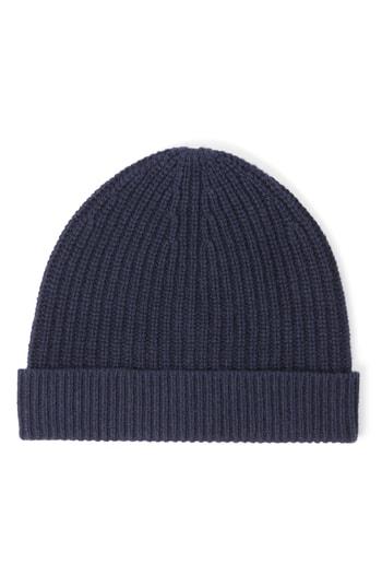 Men's Club Monaco Kensington Cashmere Blend Beanie - Blue