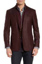 Men's Robert Graham Downhill Sport Coat With Removable Bib - Red