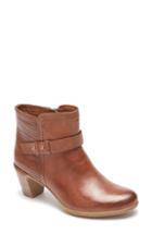 Women's Rockport Cobb Hill Rashel Buckle Bootie .5 M - Brown