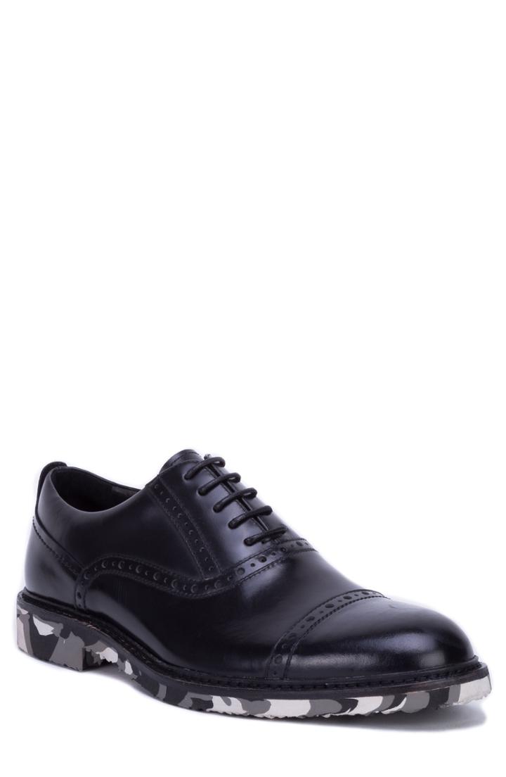 Men's Robert Graham Osborne Camo Sole Oxford .5 M - Black
