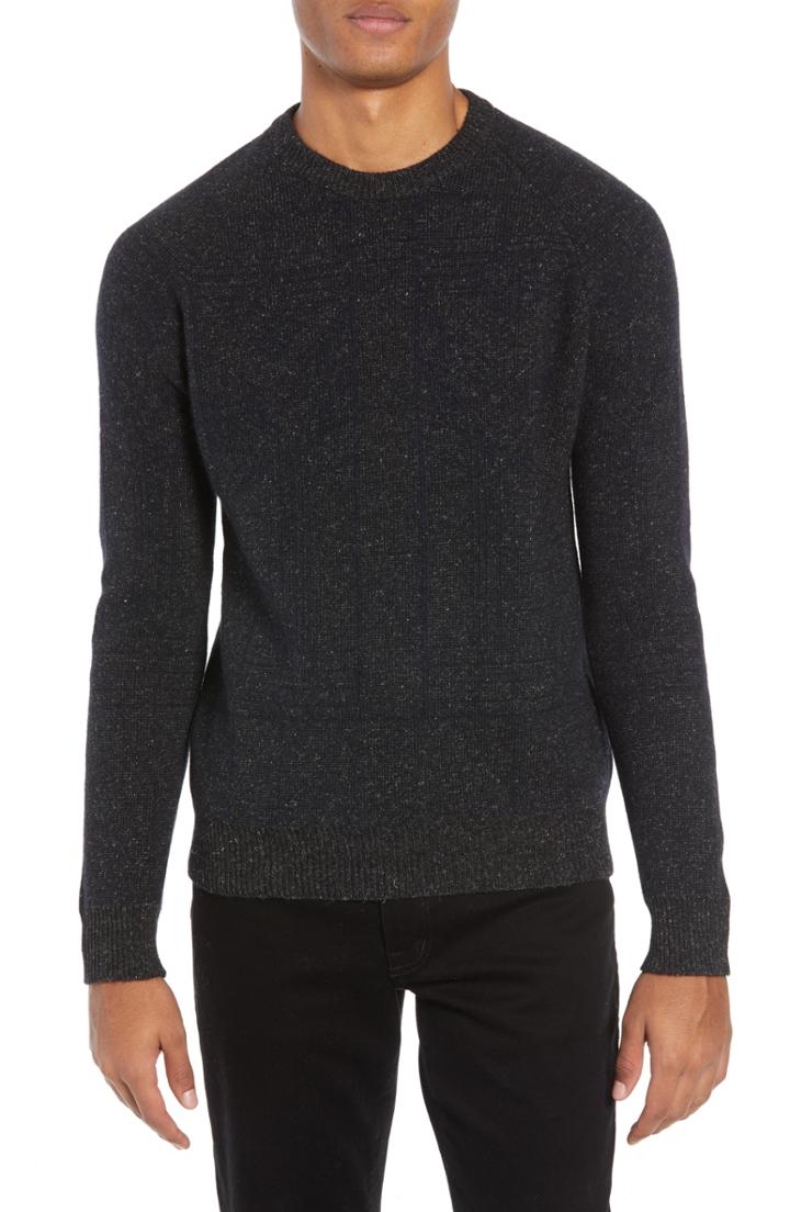 Men's Billy Reid Regular Fit Crewneck Sweater - Grey