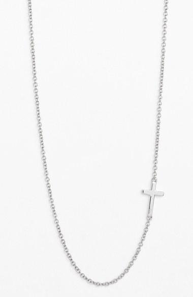 Women's Bony Levy Cross Station Necklace (nordstrom Exclusive)