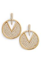 Women's Vince Camuto Crystal Pave Disc Earrings