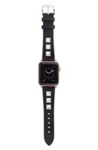 Women's Bezels & Bytes Studded Leather Apple Watch Strap, 42mm