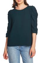Women's 1.state Ruched Sleeve Blouse - Green