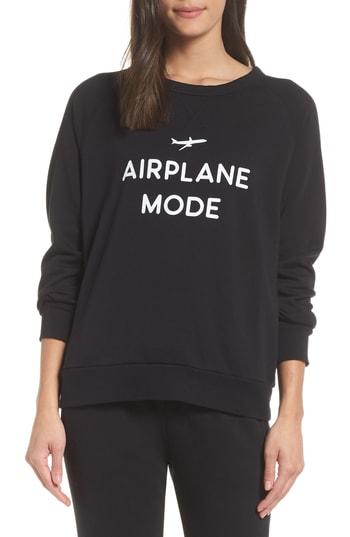 Women's The Laundry Room Airplane Mode Sweatshirt - Black