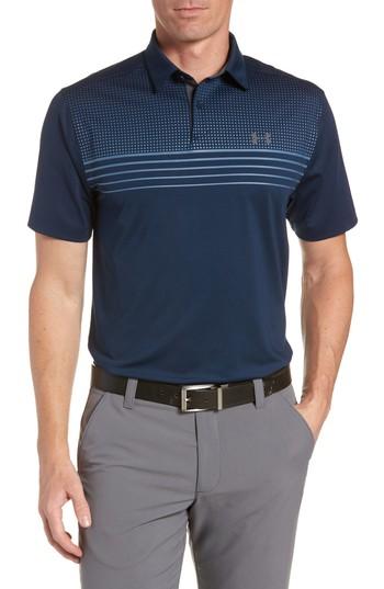 Men's Under Armour Ua Coolswitch Fit Golf Polo, Size Small - Blue