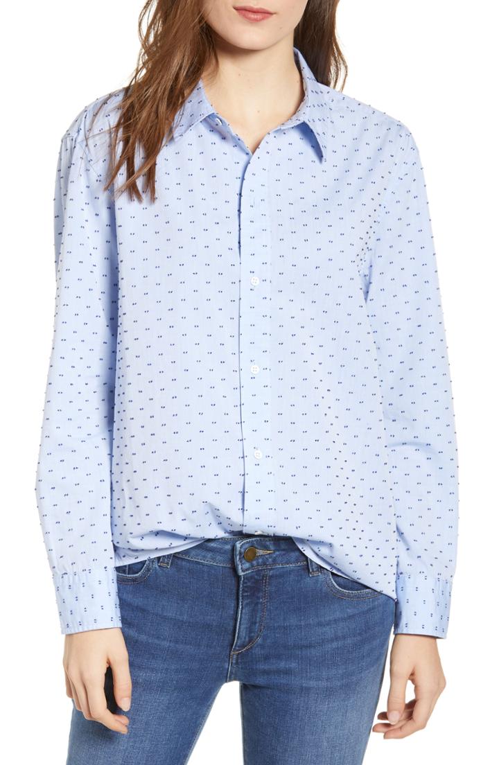 Women's Dl1961 Metropolitan Avenue Button Down Shirt - Blue