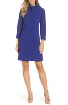 Women's Eliza J Bow Crepe A-line Dress (similar To 14w) - Blue
